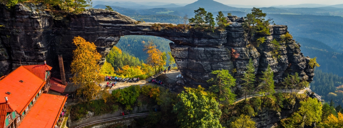 Pravcicka brana, sandstone gate, Bohemian Switzerland, Czech Republic